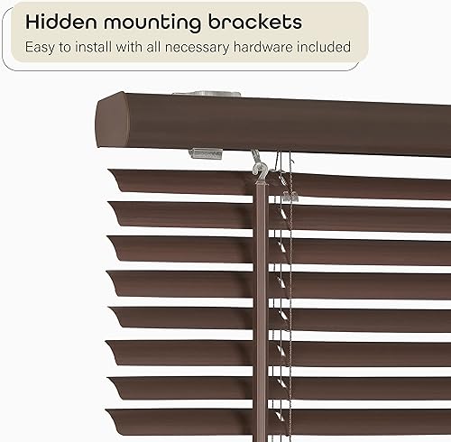 Miniatura 3 de Achim Home Decor - Minipersiana inalámbrica para oscurecer la habitación, 29 pulgadas de largo, 64 pulgadas de altura, tamaño de listón de 1