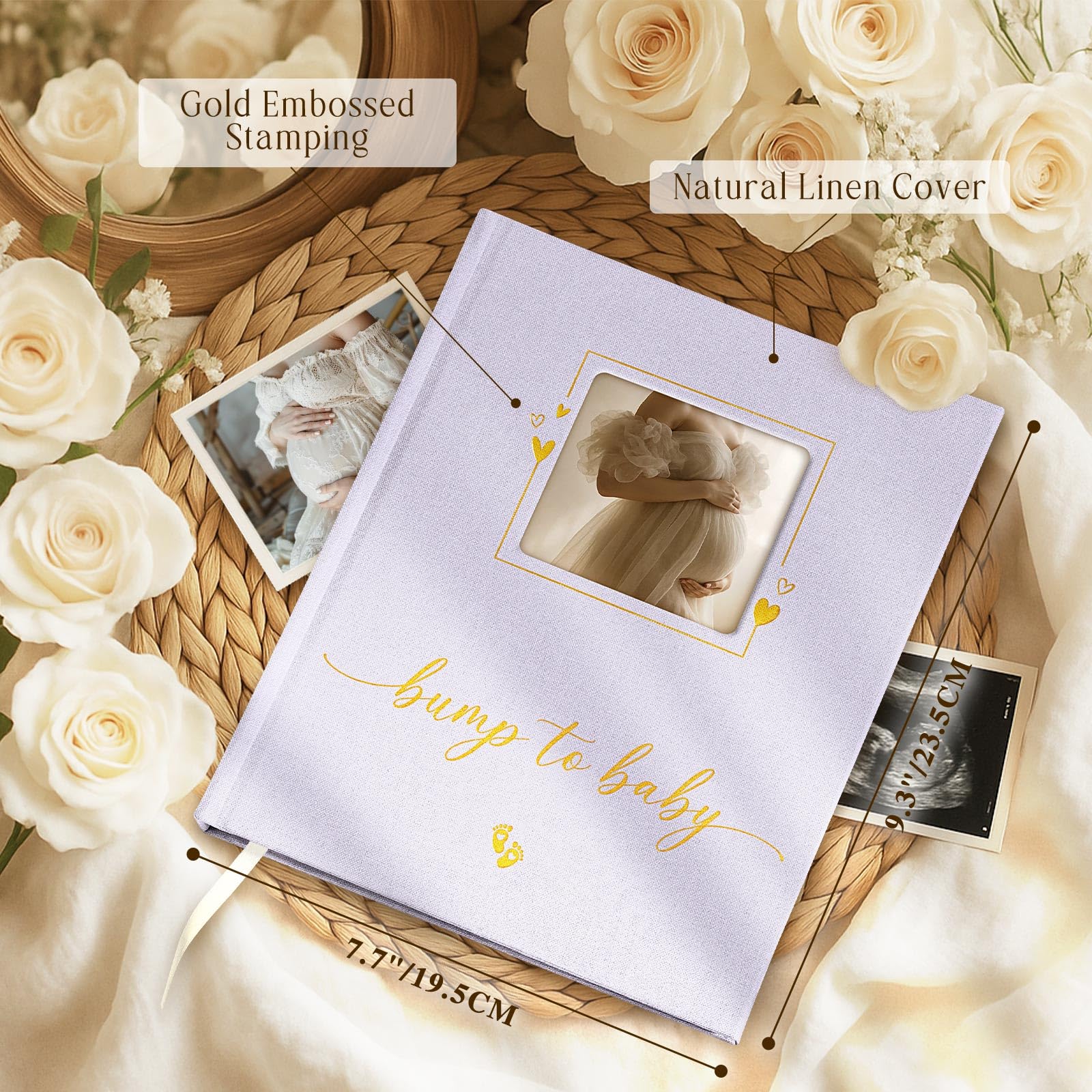 Lanpn My Pregnancy Journal Memory Book for First Time Mom 156 Page Pregnant Announcement Must Have Planner - Image 2