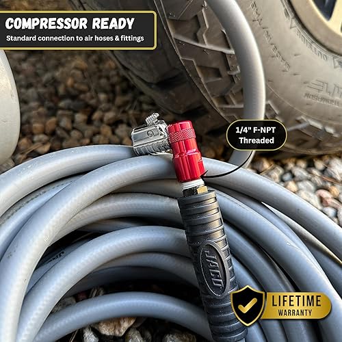 Miniatura 6 de JACO Lightning L2-Series Acoplador neumático para llantas, 1/4 de pulgada F-NPT (flujo cerrado) Flujo cerrado,Flujo