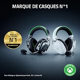 Razer BlackShark V3 Pro Xbox S|X - Casque e-Sport sans Fil avec ANC - Réduction Active du Bruit - Haut-parleurs Triforce 50mm - HyperSpeed 2,4 GHz & Bluetooth - Equilibre Jeu/Chat - Xbox/PC | Blanc - 2