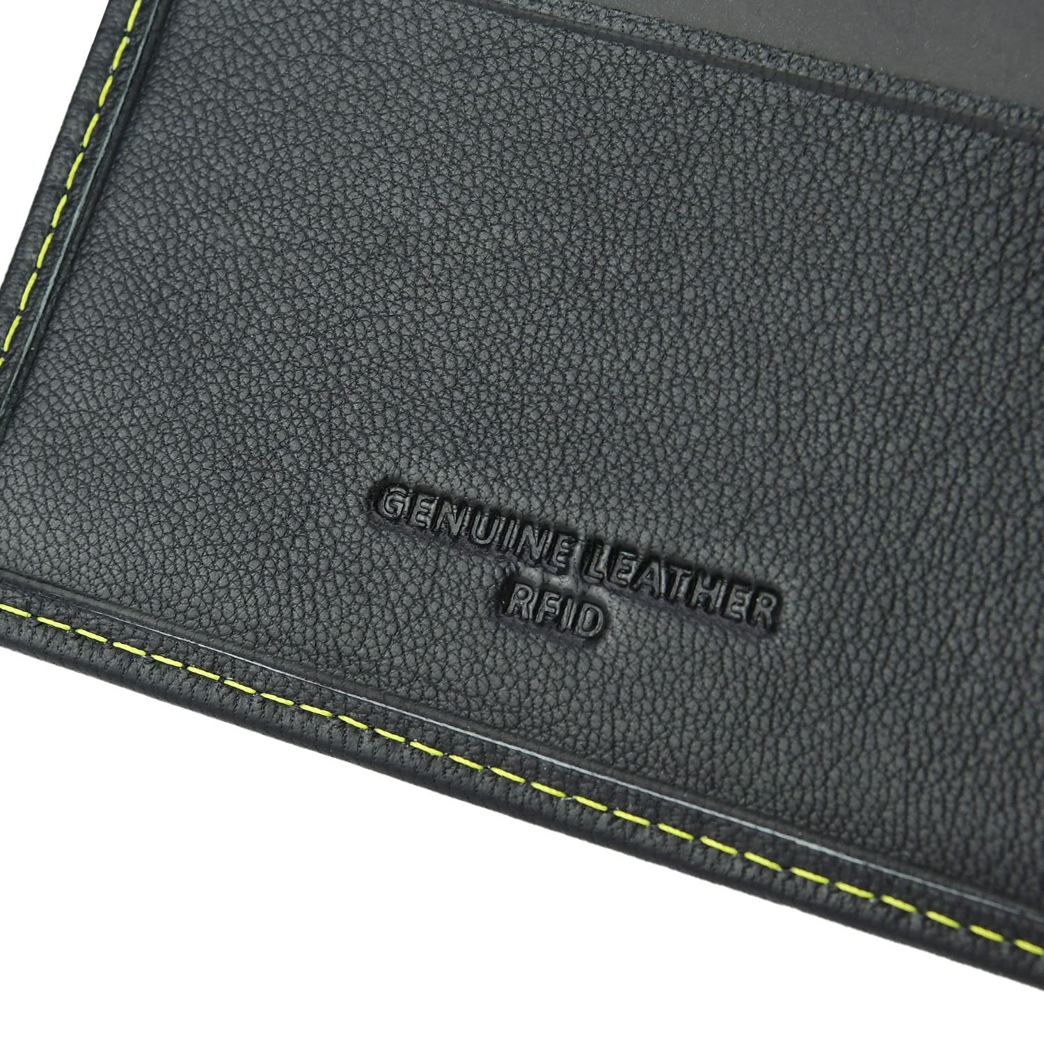MOMO Design Cartera de Piel Genuina para Hombre, CLÁSICA, con Protección RFID, Caja de Regalo de Madera