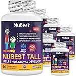 NuBest Tall Kids - Toddlers Vitamins and Kids Vitamins for Age 2 to 9 - Support Bone Strength, Overall Health and Immunity - Animal Shapes - 540 Chewable Berry Tablets | Pack 6