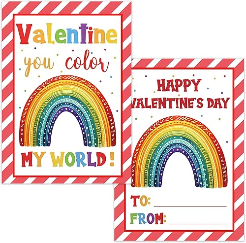 Miniatura 1 de 30 tarjetas de regalo de San Valentín para el aula, lindas tarjetas de San Valentín, regalo de intercambio escolar para niñas y niños, tarjetas de