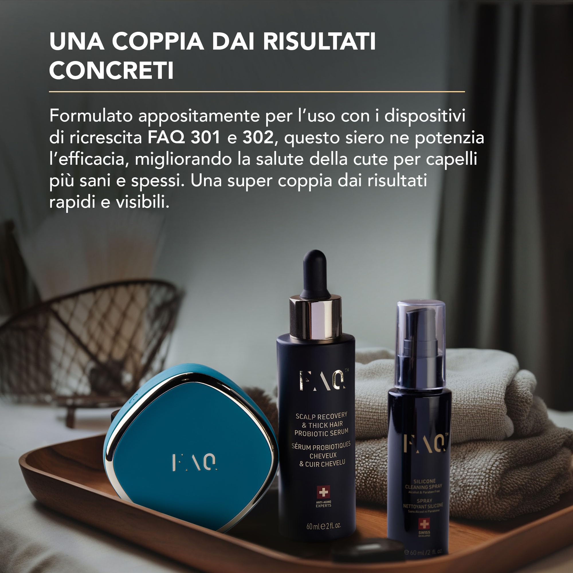 FAQ Siero Probiotico Cuoio Capelluto E Capelli Folti Con Centella, 30 Ml