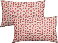 Vista 76 de Fundas de almohada marrón y blancas de 18 x 18 pulgadas, juego de 2 almohadas boho grises con lunares, fundas de almohada modernas estampadas