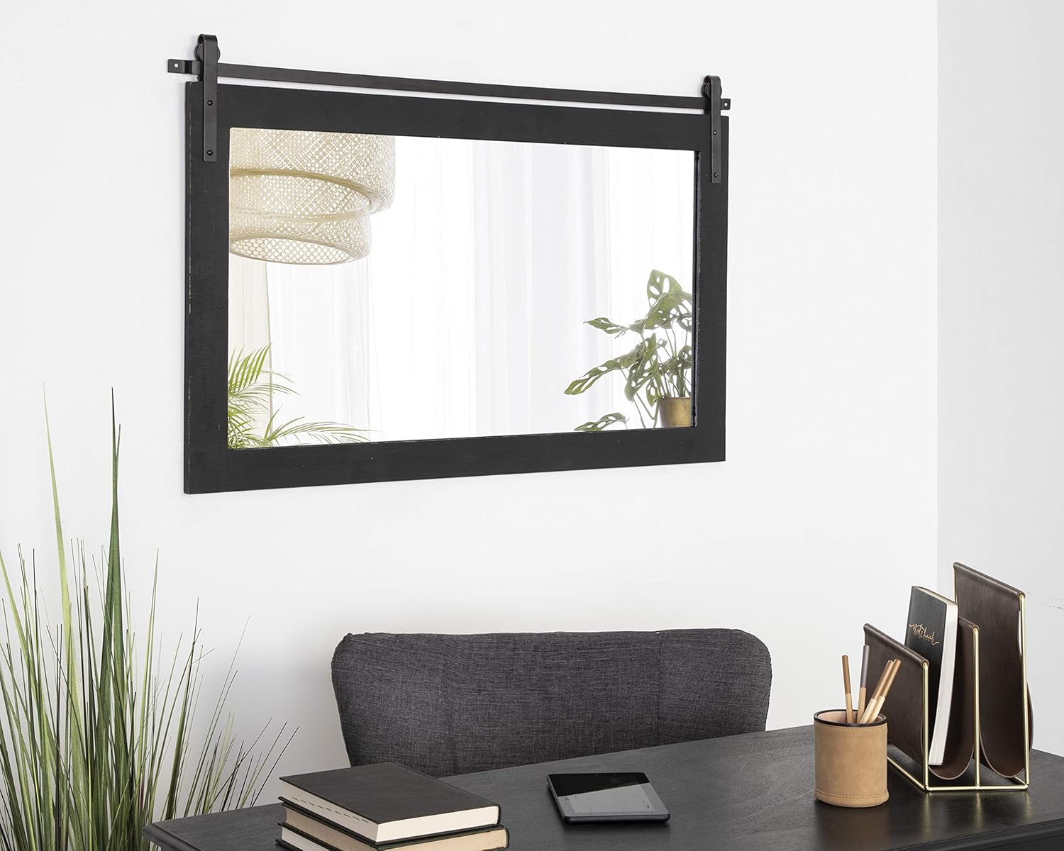 Kate and Laurel Cates Farmhouse Wall Mirror