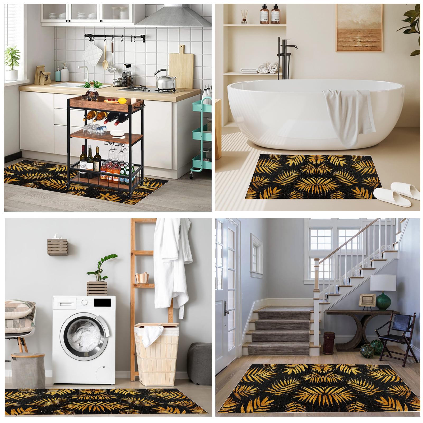 Dywan Chodnik Kuchenny Zmywalny Antypoślizgowy Dywan Biegacz Długi Korytarz Dywany Salon Dywan Sypialnia Nowoczesne Długie Maty Do Wejścia Balkon Łazienka Pralnia 80 x 250 cm