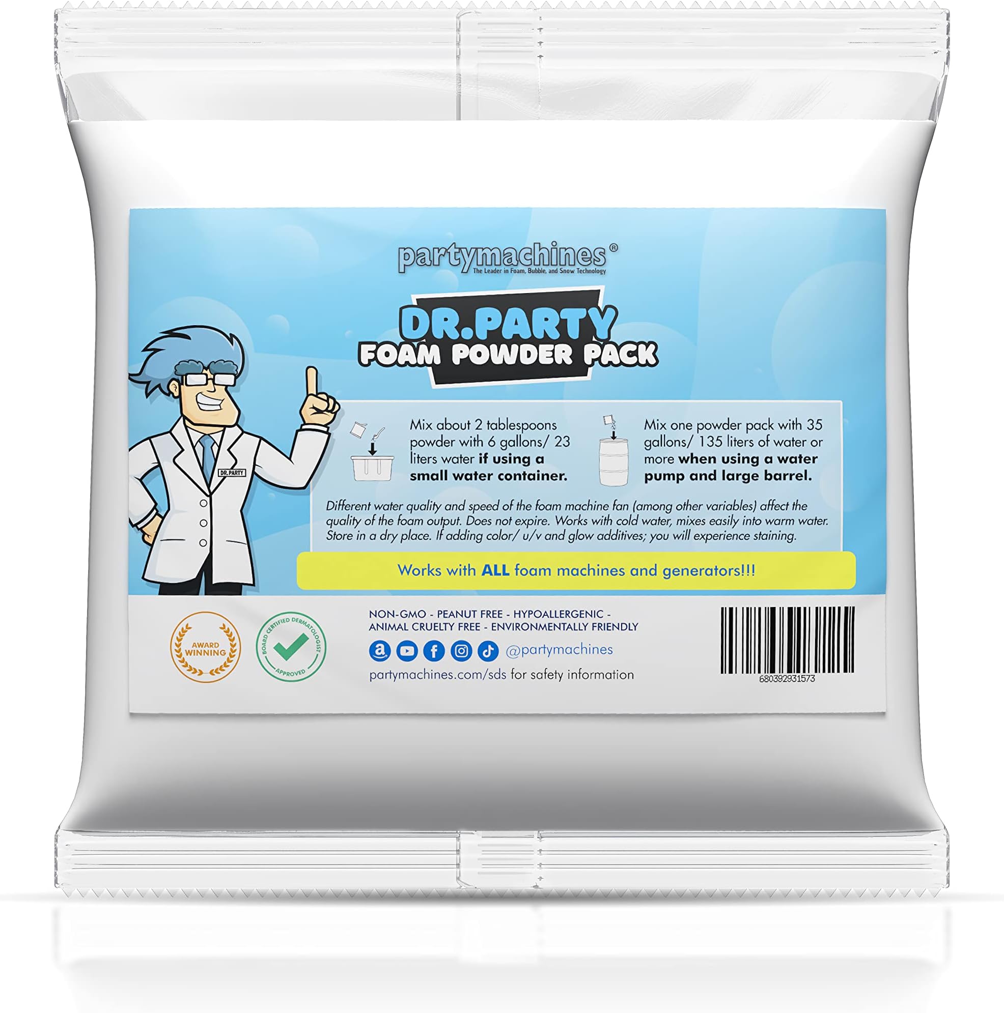 Budget Friendly Foam Powder Pack - Small Foam Solution Pack for the Small Machines Saves Money - Ships Quickly