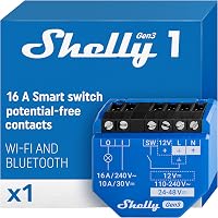 Shelly 1 Gen3 WLAN okos relé lichtschalter Alexa Google Home kompatibilis 1