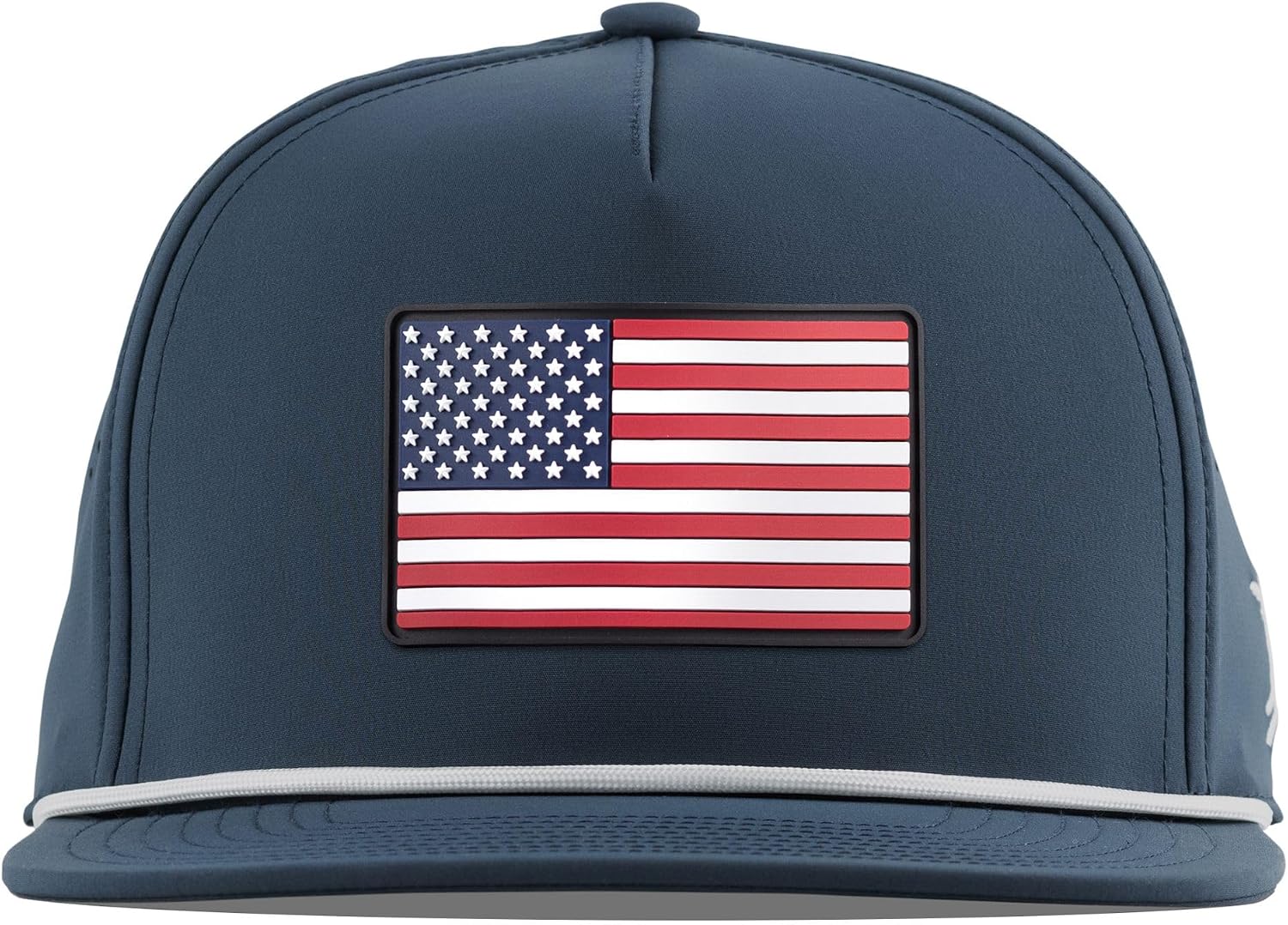 Branded Bills Old Glory USA Flat 5 Panel Rope Hat for Men | Golf Run Workout