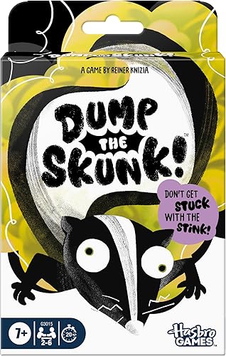 Dump The Skunk! Juego  Juego de cartas familiares de Reiner Knizia  A partir de 7 años  2 a 6 jugadores  20 minutos  Juegos fáciles de aprender para