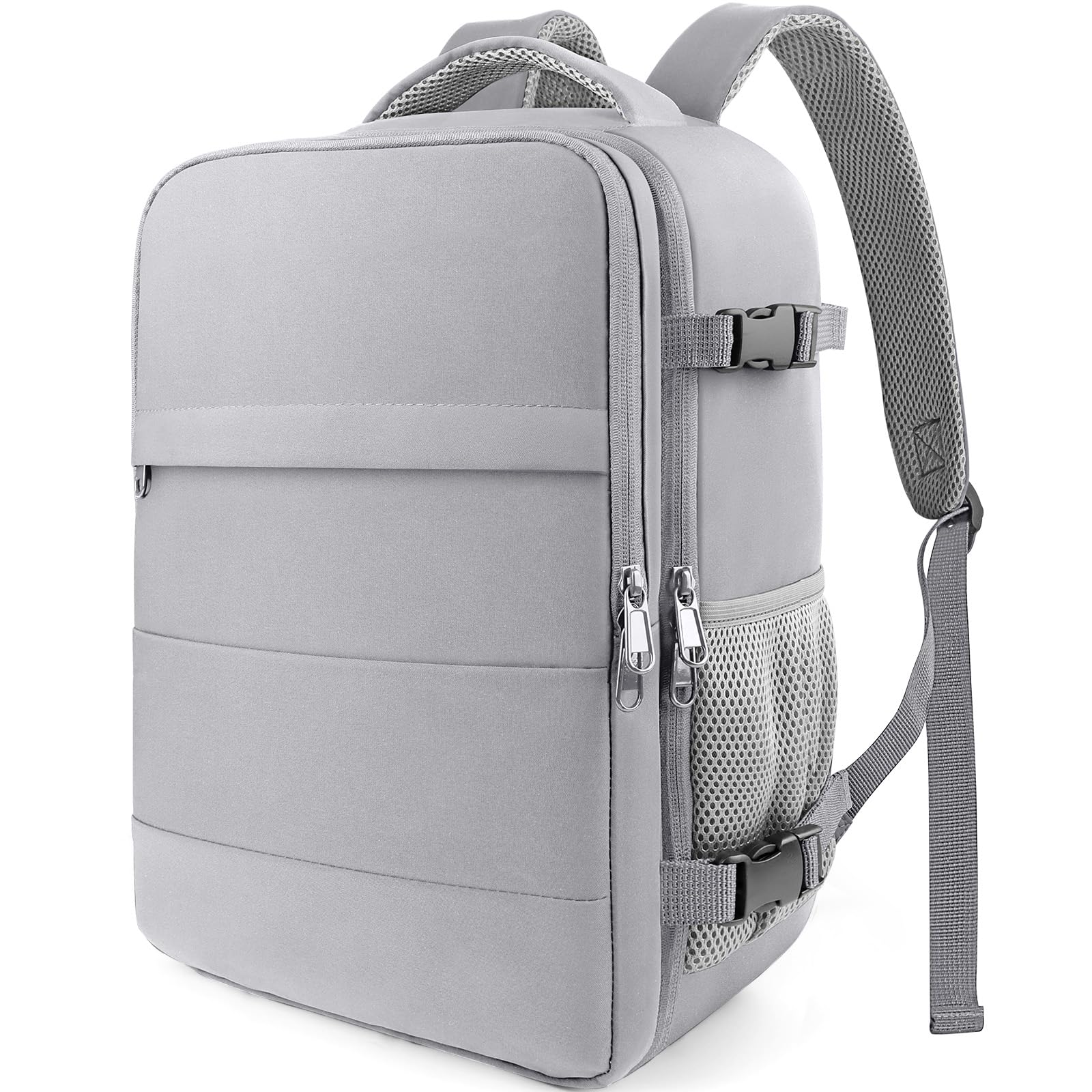 HOTOR Zaino Ryanair 40x20x25 - Zaino da Viaggio Porta PC di Grande Capacità, Multi-Tasca, Bagaglio a Mano Compatibile Ryanair per Uomo e Donna, per Pendolarismo, Viaggi in Aereo e Trekking, Grigio