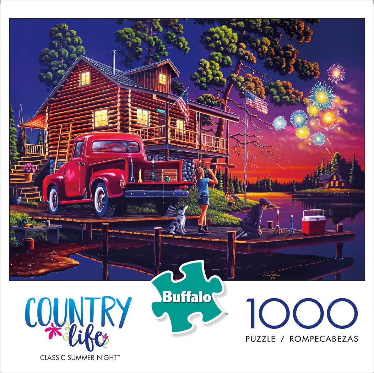 Buffalo Games - Geno Peoples - Classic Summer Night - 1000 Piece Jigsaw Puzzle