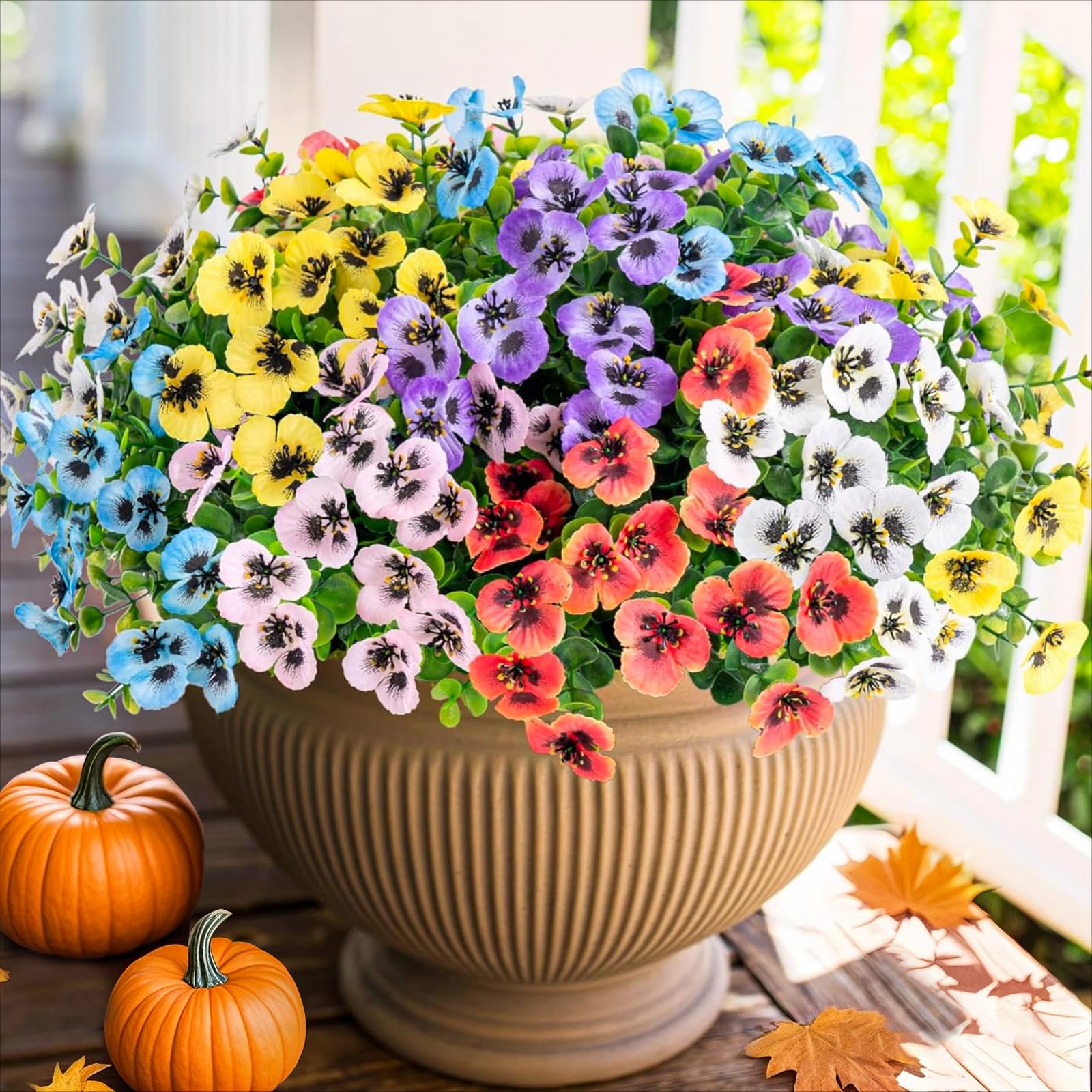 Bouquet De Dix Tulipes Artificielles Colorées Unies | La Maison Du Jardinier