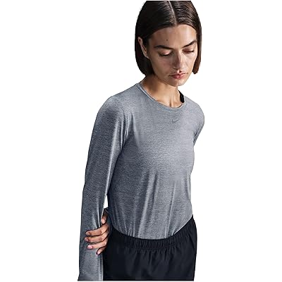Nike One Classic Dri-fit Long-sleeve Top smoke grey/heather