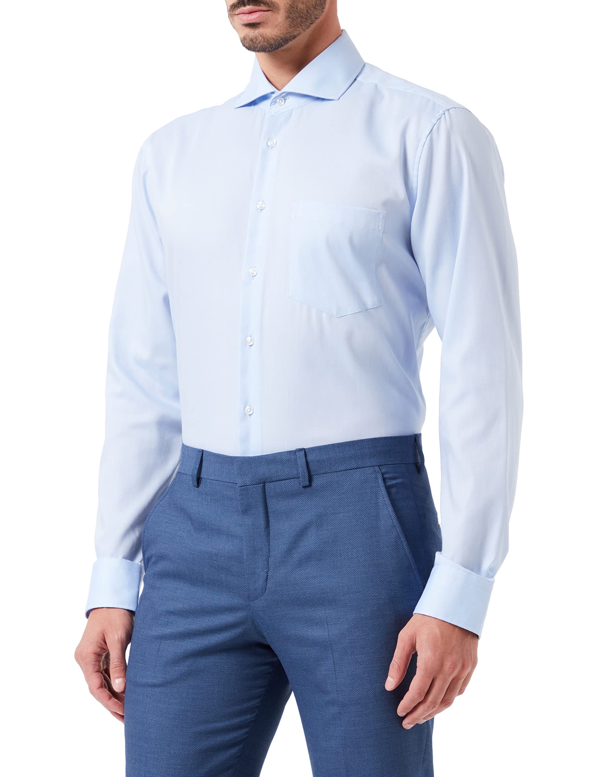 seidenstickerMen's Business Hemd Regular Formal Shirt