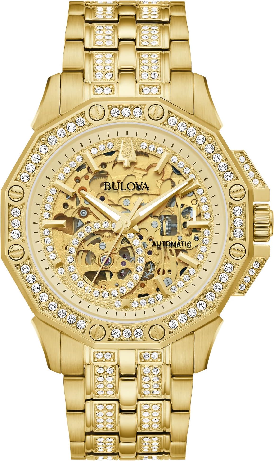 Octava Automatic Crystal Accent and Gold-Tone Bracelet Watch | 41.7mm | 98A292