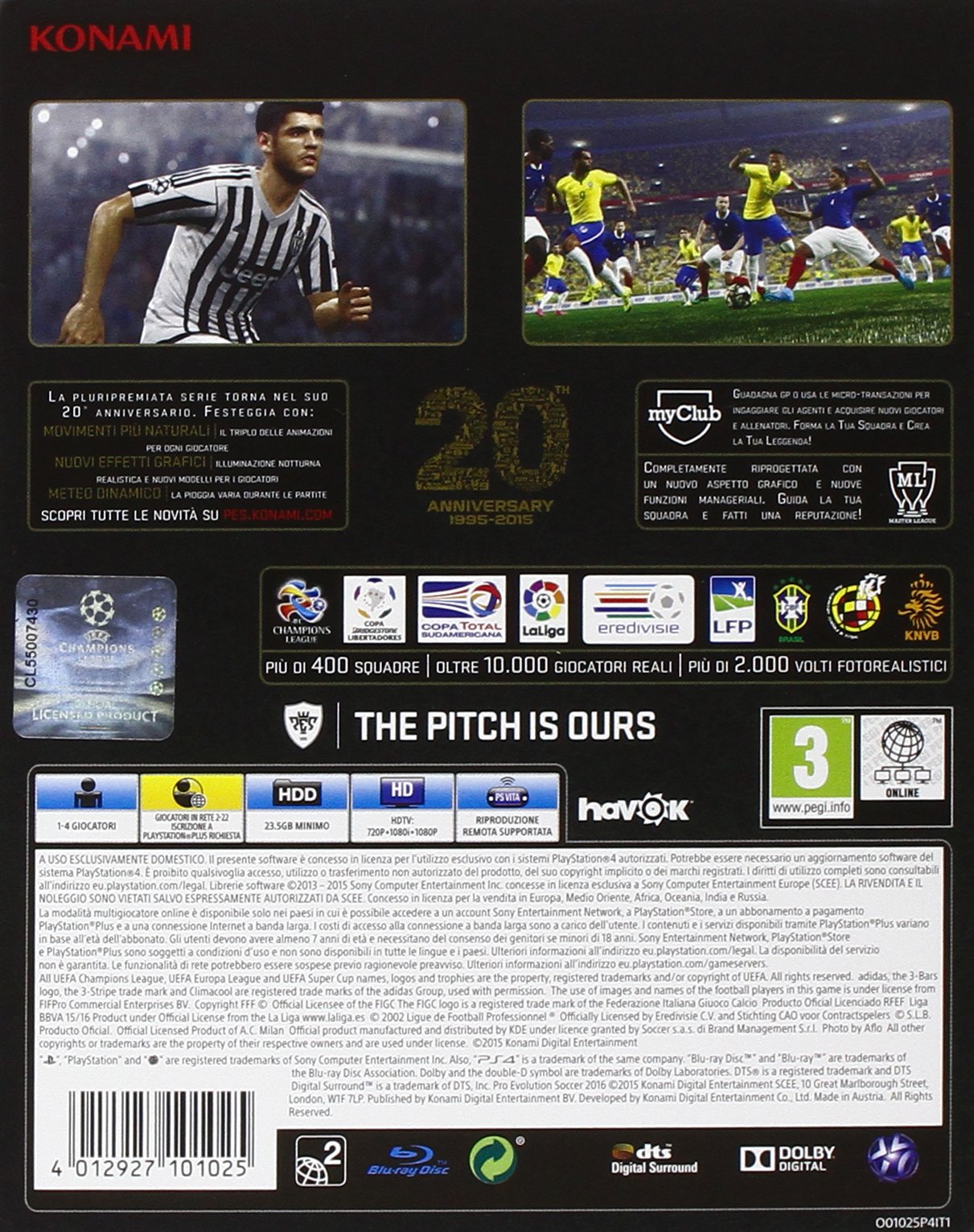 Pro Evolution Soccer 2016 - PlayStation 4