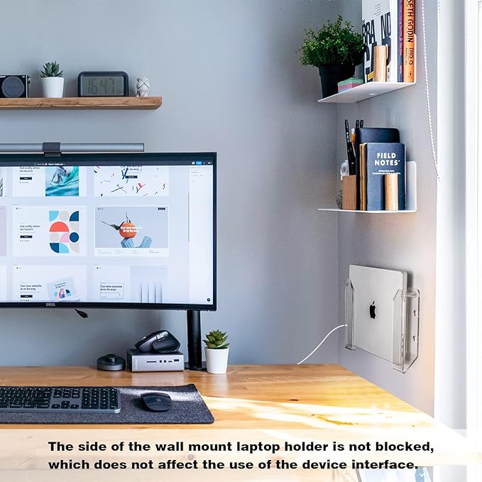 Soporte de pared para laptop SIPRDE Acrílico transparente miniatura 5