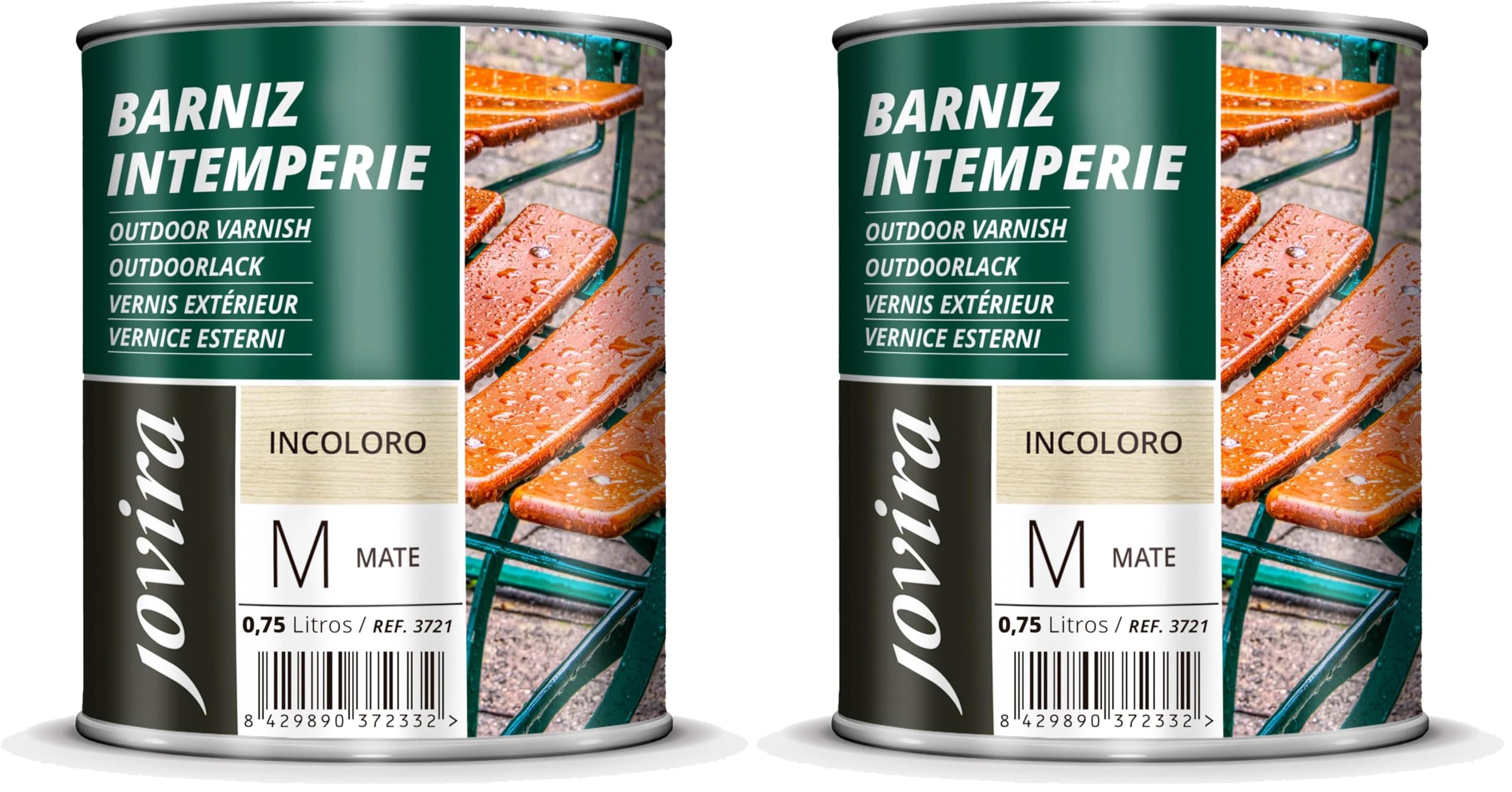 Vernis Extérieur Transparent haute résistance JOVIRA Mat pour tables et meubles en bois