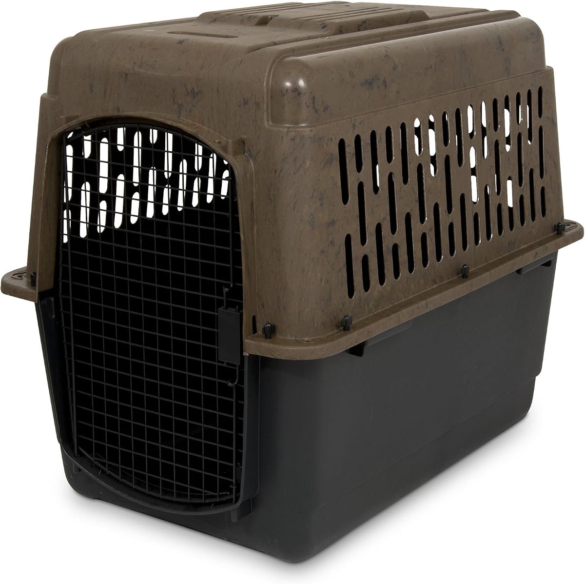 Petmate Ruffmaxx Camouflage Dog Kennel, 40in, 70 to 90lbs | Made From Recycled Material with 360 Degree Ventilation, Great for Indoor and Outdoor Use, Made in USA