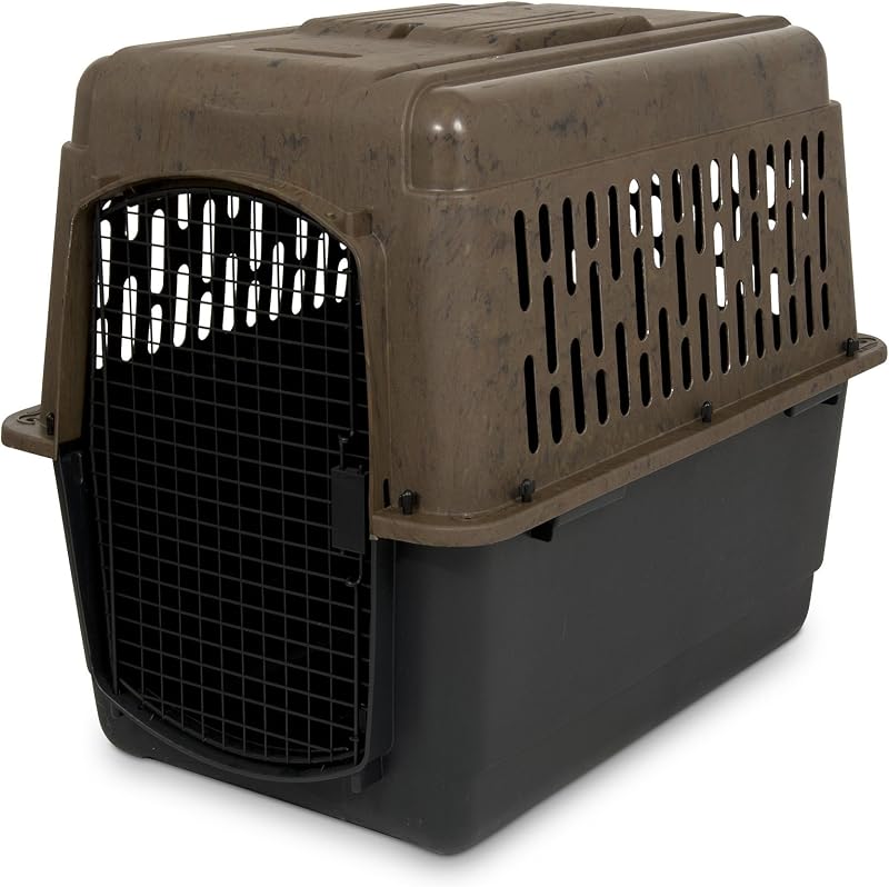 Petmate Ruffmaxx Camouflage Dog Kennel, 40in, 70 to 90lbs | Made From Recycled Material with 360 Degree Ventilation, Great for Indoor and Outdoor Use, Made in USA
