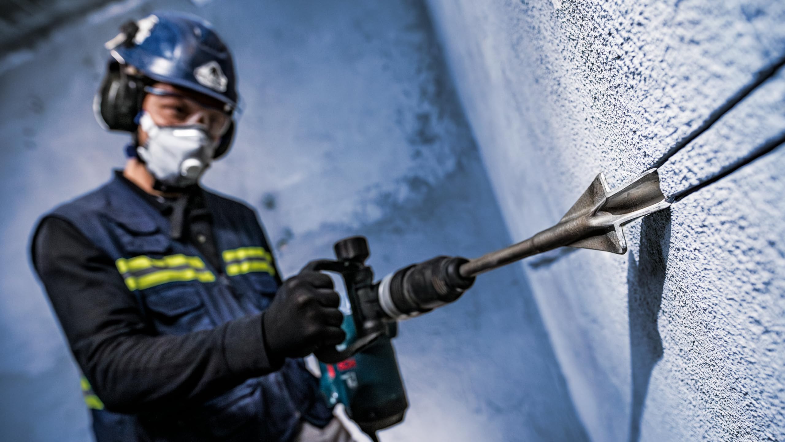 Bosch 1x Dłuto PRO SDS plus Winged Gouging (do Beton, Cegła, Ø mm, Professional Akcesoria Wiertło do młota, Młot rozbiórkowy)