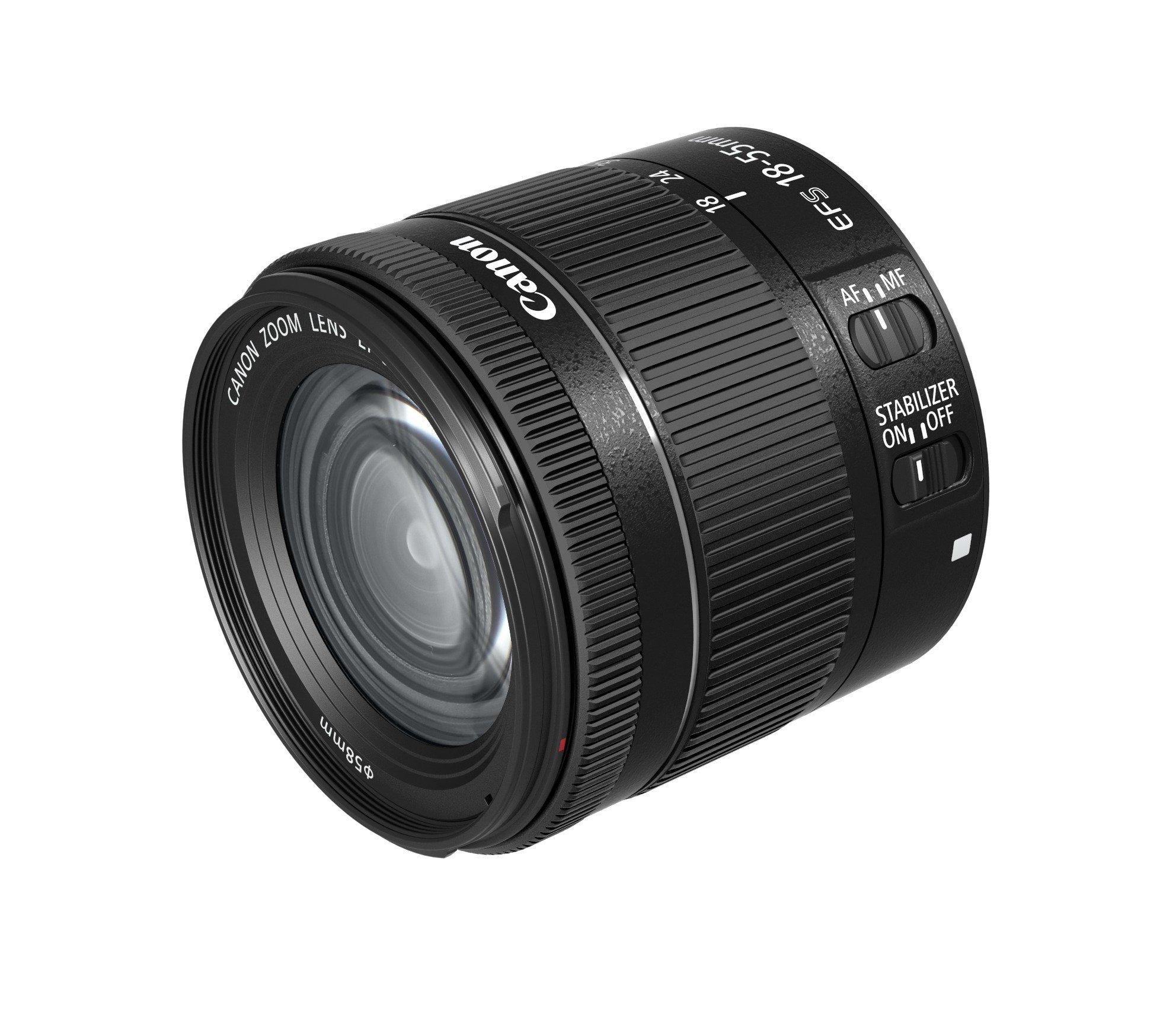 Canon EF-S 18-55 mm f/4-5.6 is STM Objectif pour Appareil Photo - Noir (certifié reconditionné)