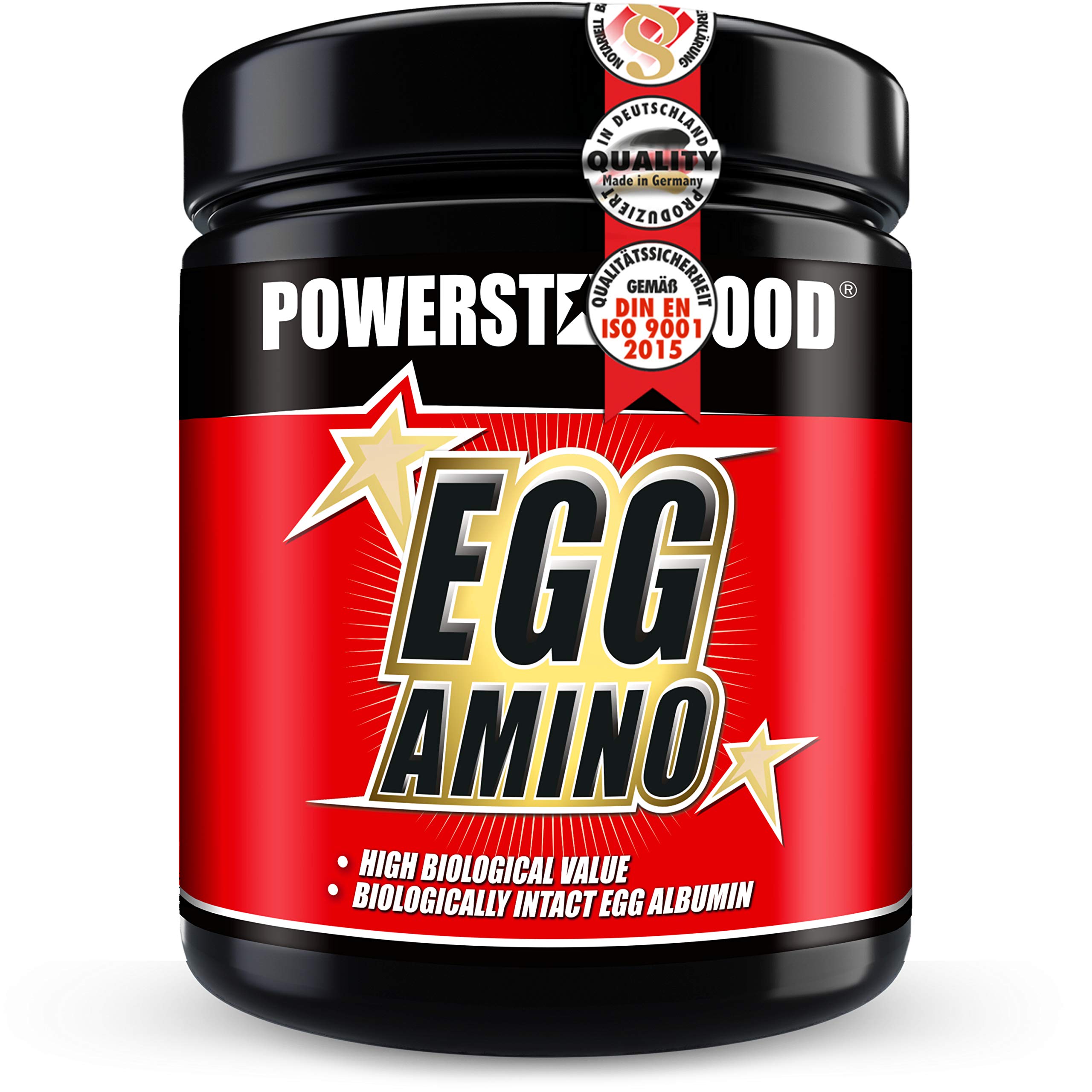 COMPLEXE D'ACIDES AMINÉS EGG AMINO - 500 Comprimés Acides aminés provenant de l'albumine d'oeuf pure, de haute valeur biologique, facile à avaler et à digestion rapide - Fabriqué en Allemagne!
