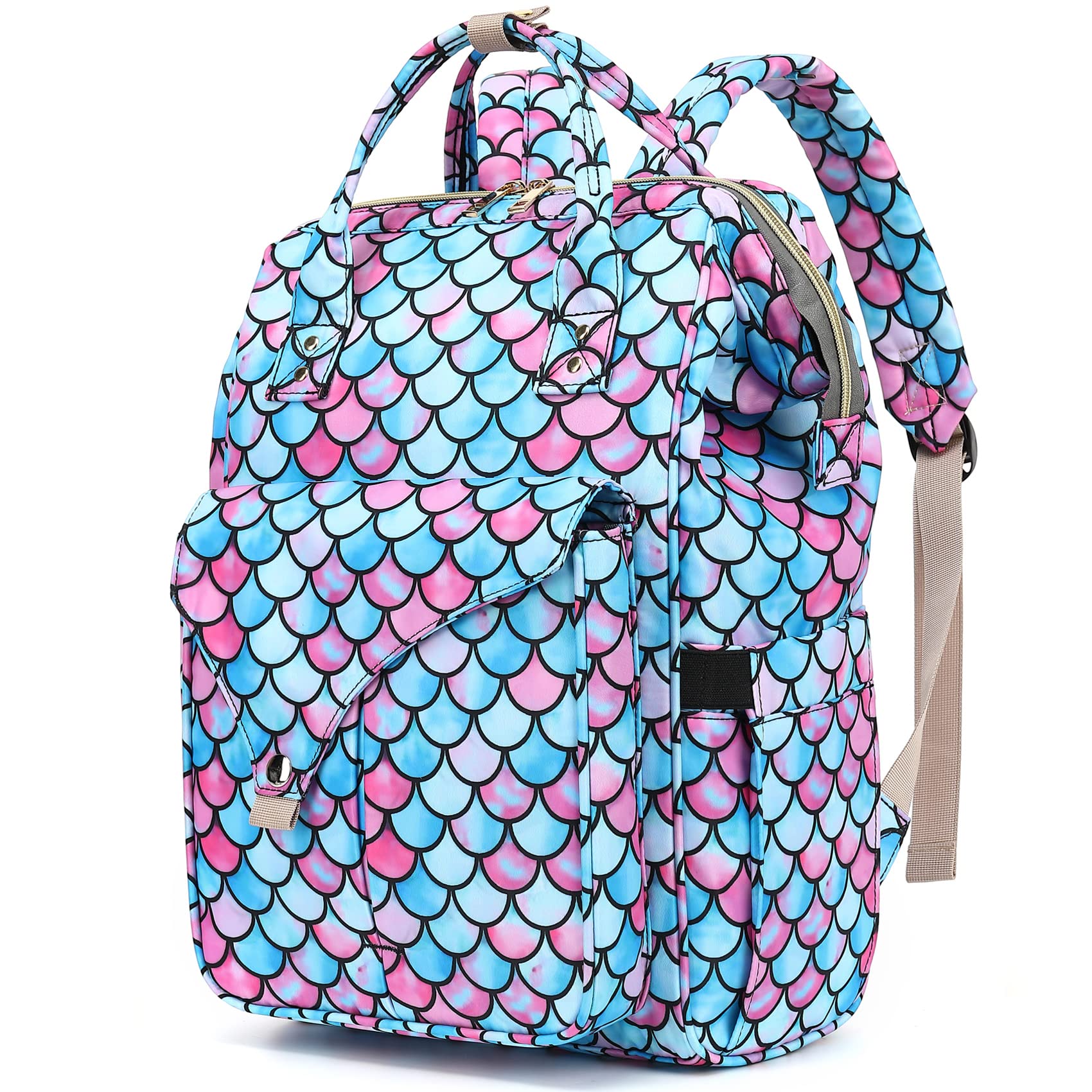 Mimfutu Laptop Backpack College School Backpack Bookbags Nurse Backpacks Travel Bags Casual Daypacks for Women Girls Fits 15.6 Inch Notebook