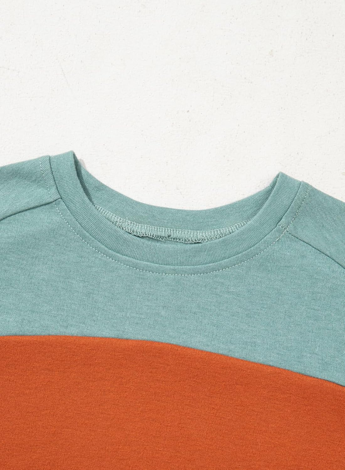 blibean Tween Girls Fall Shirts Long Sleeve Color Block Tops Size 6-15 Years - Image 6