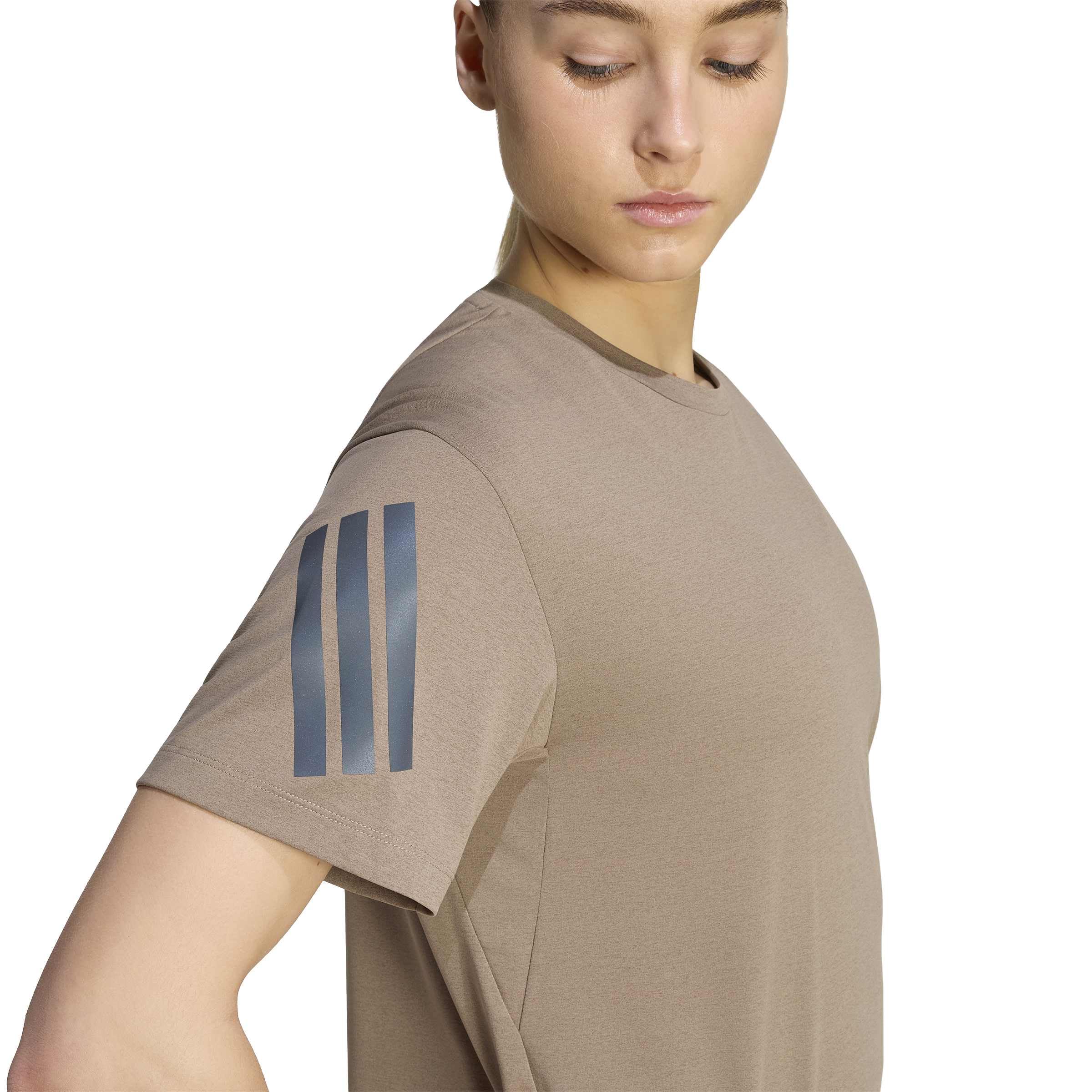 adidas Kobiety Adi365 Running Climacool Shirt, Khaki Six/black, XL