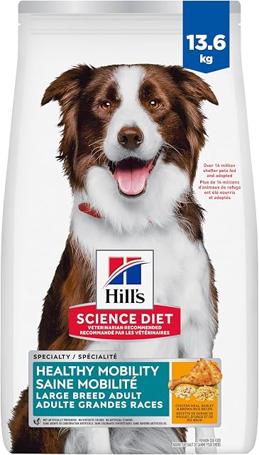 Hill's Science Diet Adult Healthy Mobility Large Breed Chicken Meal, Brown Rice & Barley Recipe Dry Dog Food 13.6 kg Bag