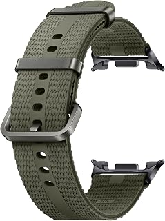 Samsung Athleisure Band (M/L) ET-SOL33 für die Galaxy Watch8 | Watch8 Classic Uhrenarmband, Sport Armband, Original Zubehör, elastisch, langlebig, guter Sitz, Green