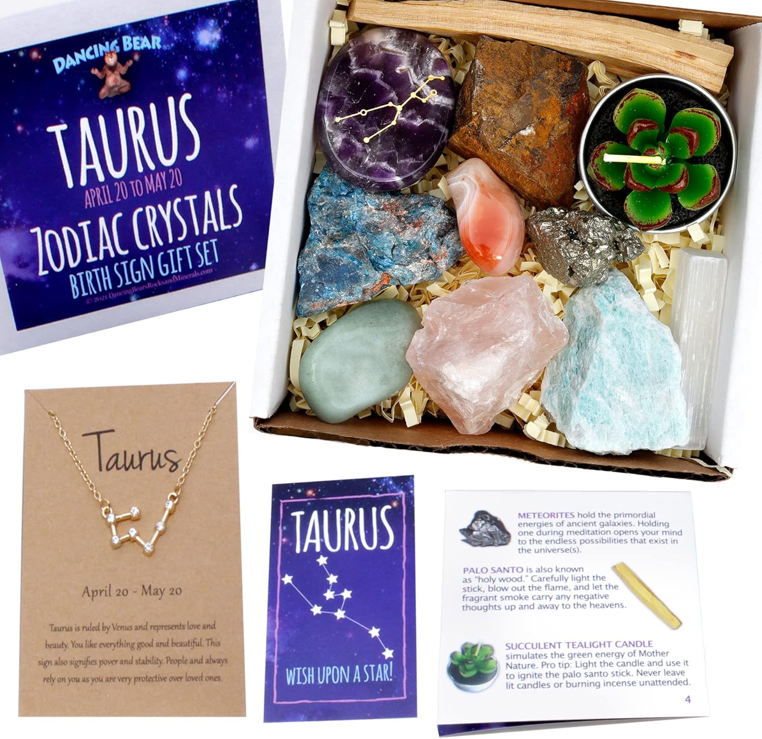 Taurus Crystal Gift Set | Grounded Luxury and Calm Energy