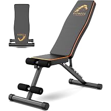 Dskeuzeew Weight Bench, 660 LB Stable Workout Bench, 8 backrest adjustments, Adjustable Strength Training Bench for Full Body Workout with Fast Folding Black