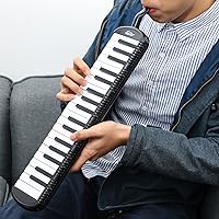 Vista 7 de Eastar Melódica de 37 teclas con boquilla, teclado de piano de aire, bolsa de transporte, negro