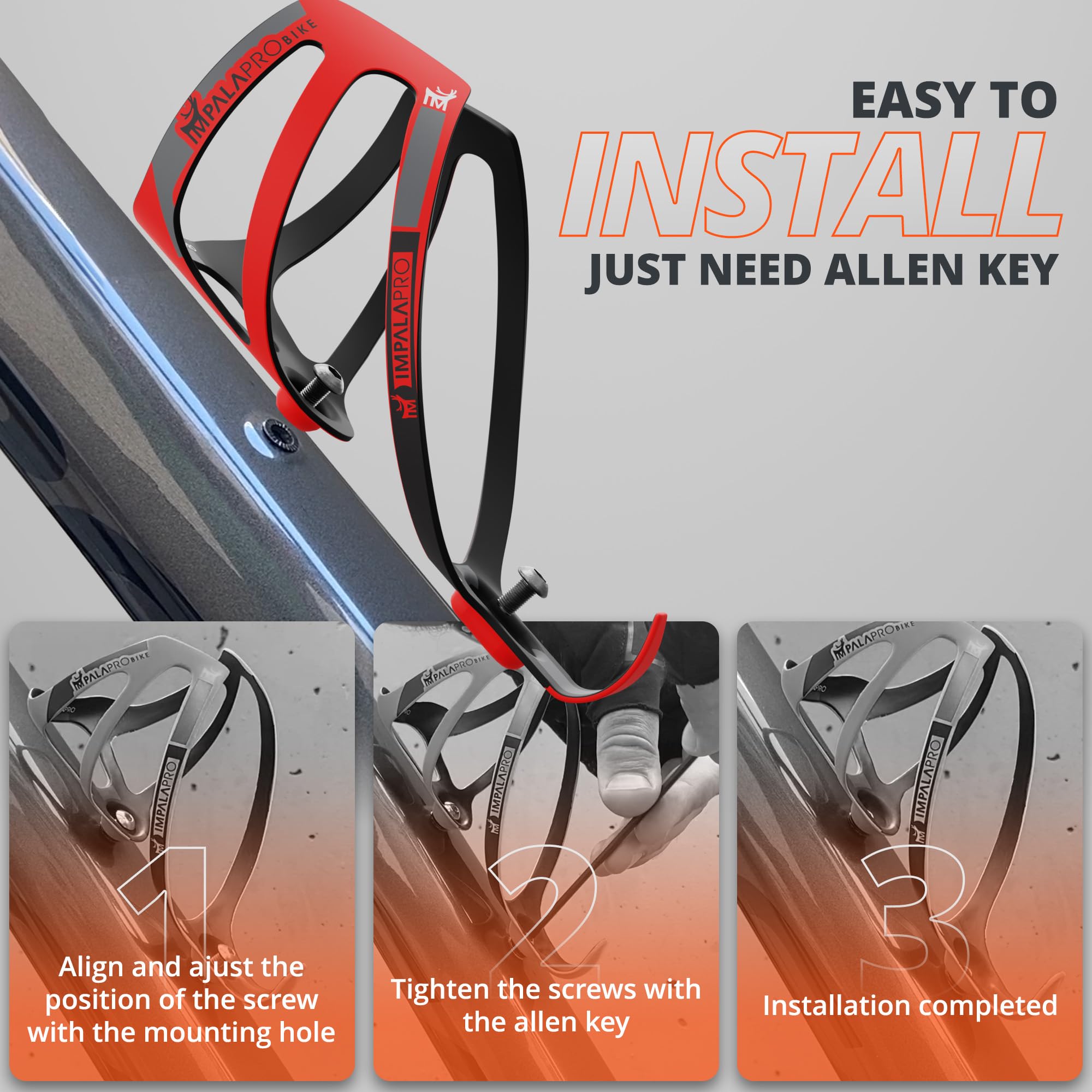 Impalapro Ultralight Full Carbon Bottle Cage 18gr Bike Bottle Holder | Seychelles