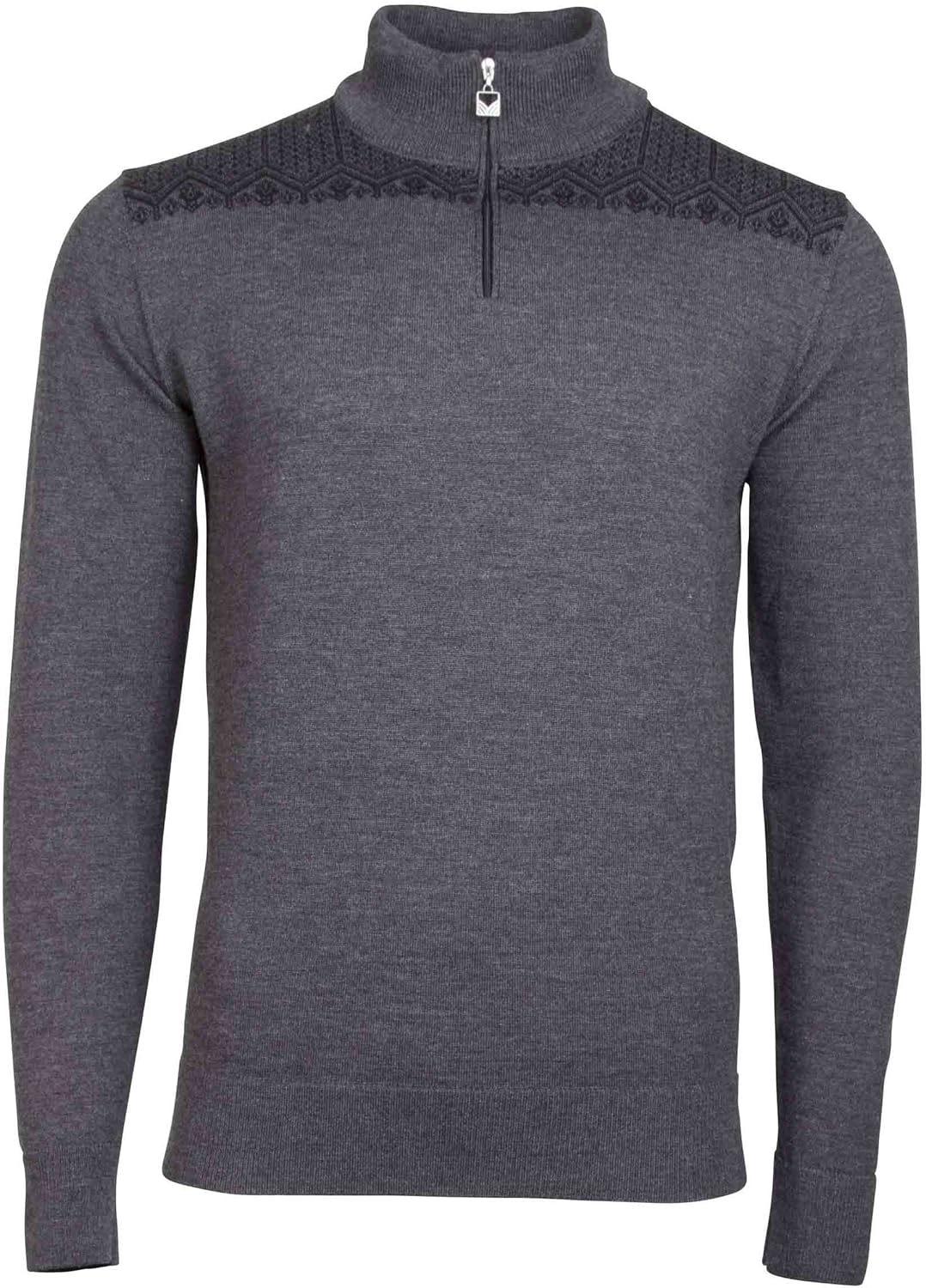 Dale of Norway Eirik Masculine Sweater E-Dark Grey Melange/Black MD (Men's 38-40")