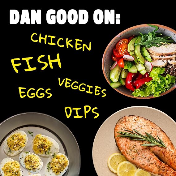 Dan-O's Crunchy Seasoning, 2.5 oz Bottle, 2 Pack, Everything Seasoning for Fish, Eggs, Salads and More, Sugar Free, Zero Calorie, Use this Spice Blend for Everything from Breakfast to Dinner