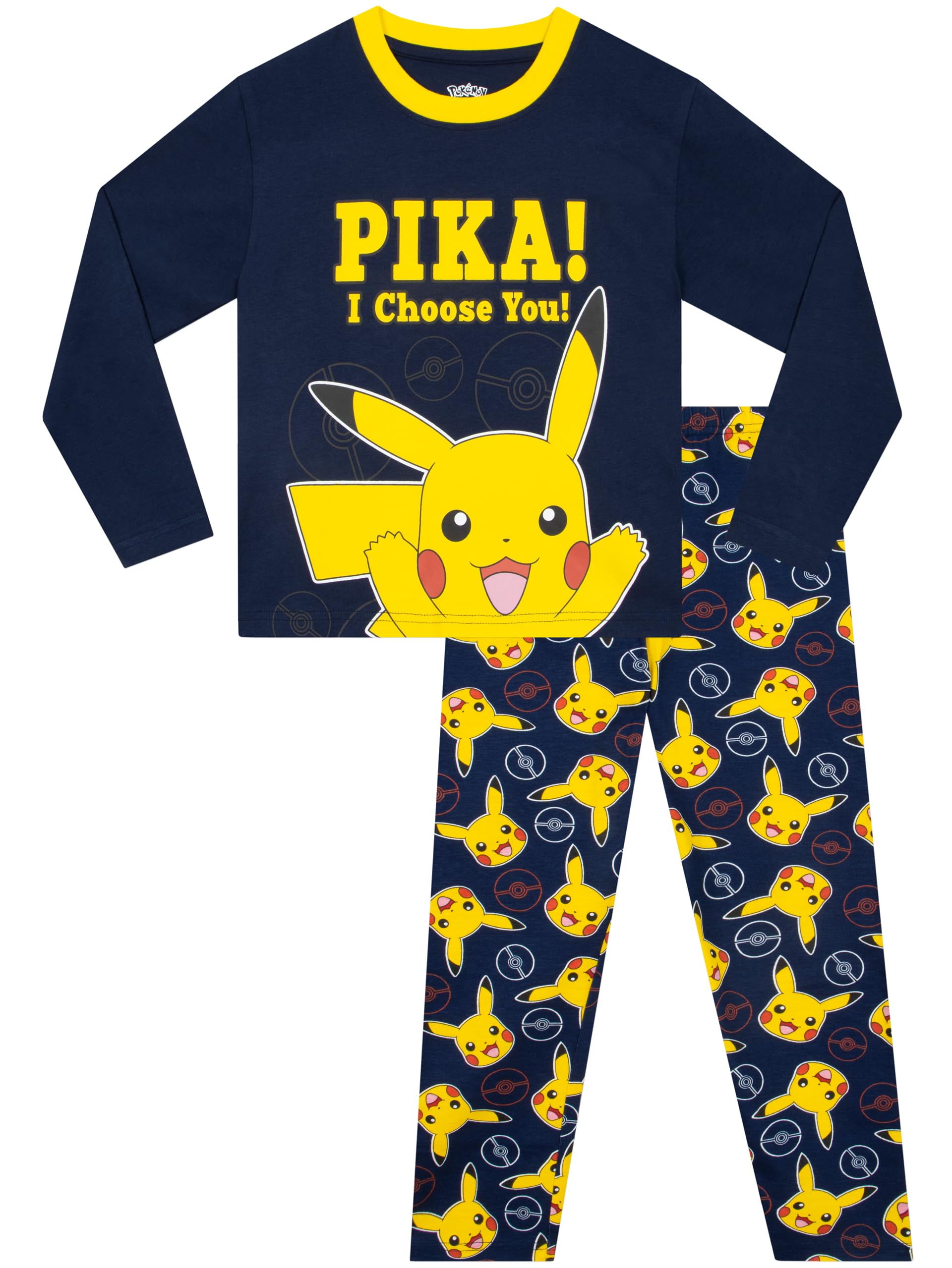 Popgear Pokemon Piżama | Piżama Pikachu | Bawełniane Piżamy dla Chłopców | Zestawy Piżam dla Chłopców