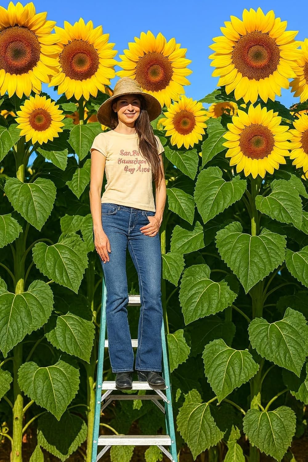 100 Skyscraper Sunflower Seeds | Giant Tall Sunflowers for Planting