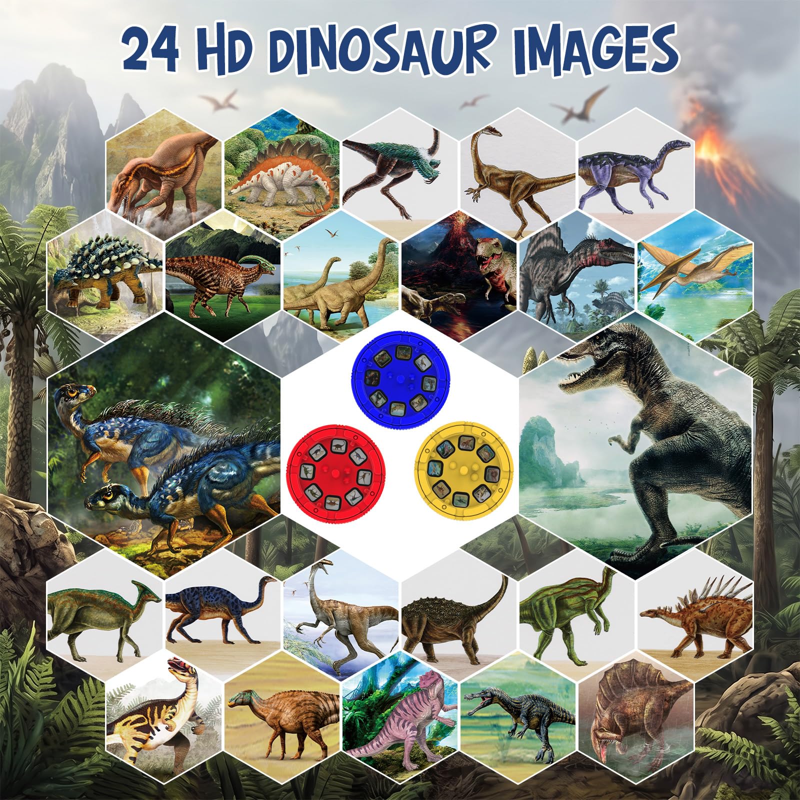 Dinosaur Projector Flashlight for Kids - 3-7 Years -9 Dinosaur Projector Flashlight for Kids - 3-7 Years -9