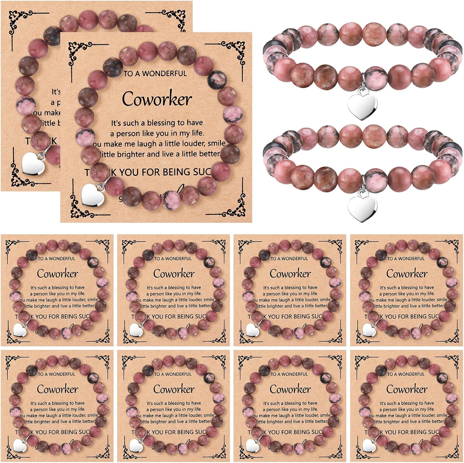 Blosssound 12 Set Employee Appreciation Gifts Bracelet