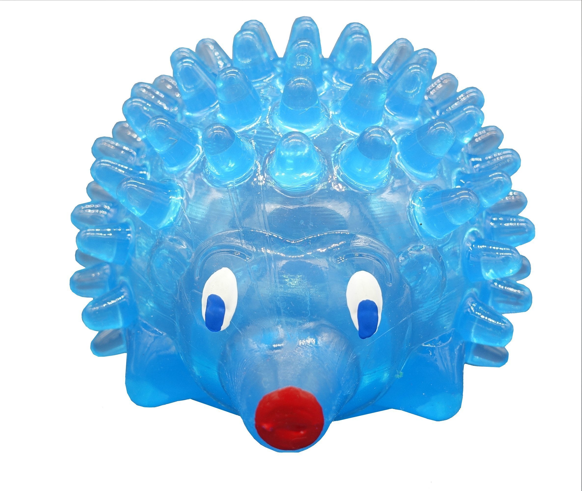 TPR Hedgehog Design Dog Treat Dispenser (Blue)