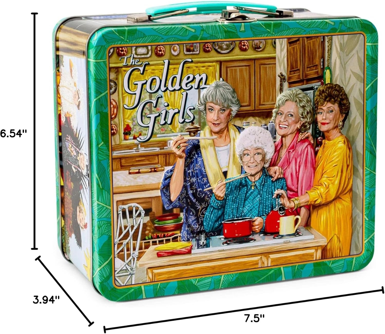 Toynk The Golden Girls Cast Retro Metal Tin Lunch Box Tote Exclusive - Image 9