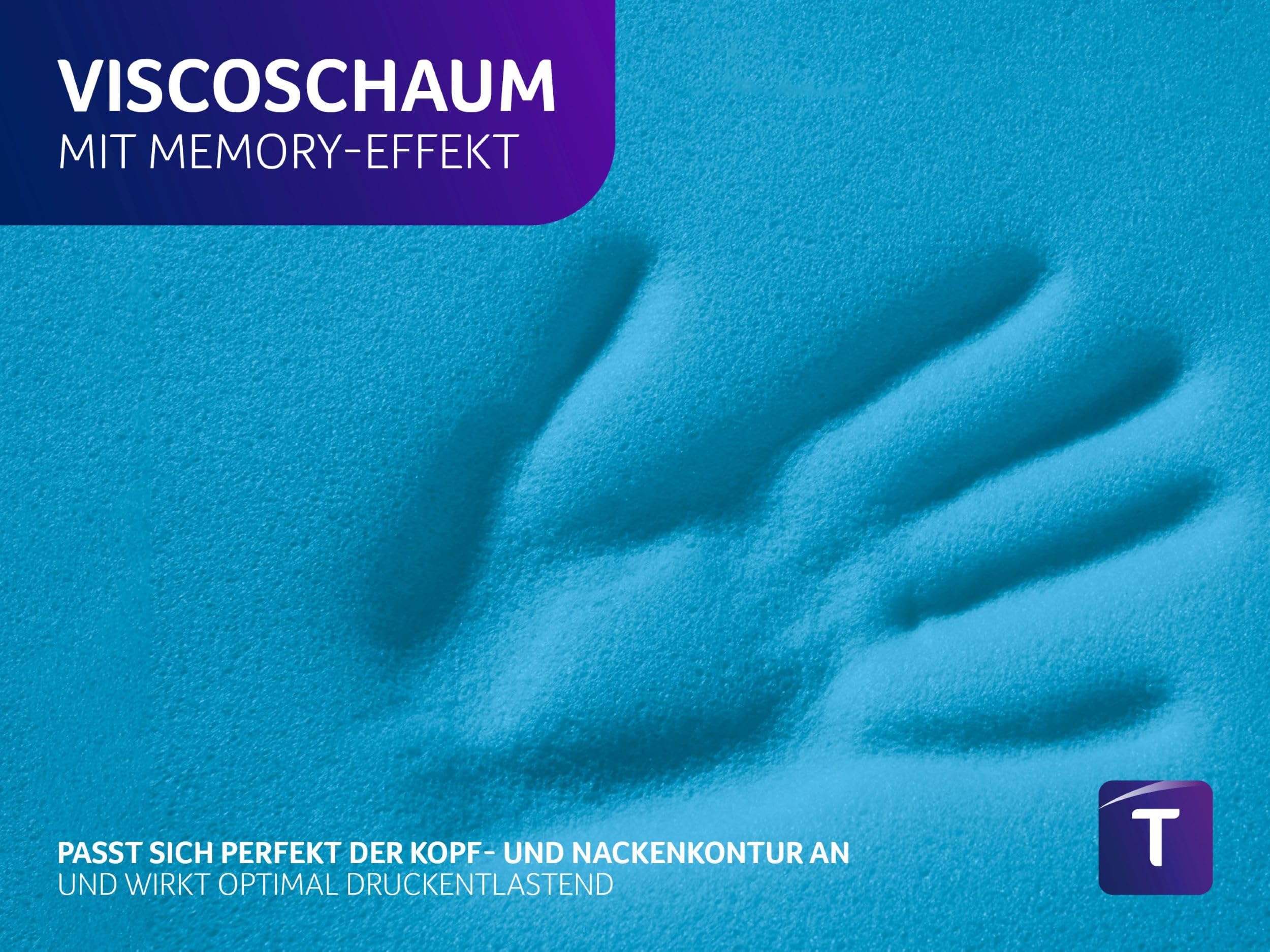 Traumnacht Travelguard ergonomisches Nackenkissen, Kopfkissen, Reisekissen für einen erholsamen Schlaf, 35 x 50 cm, weiß, Öko-Tex geprüft, produziert nach deutschem Qualitätsstandard