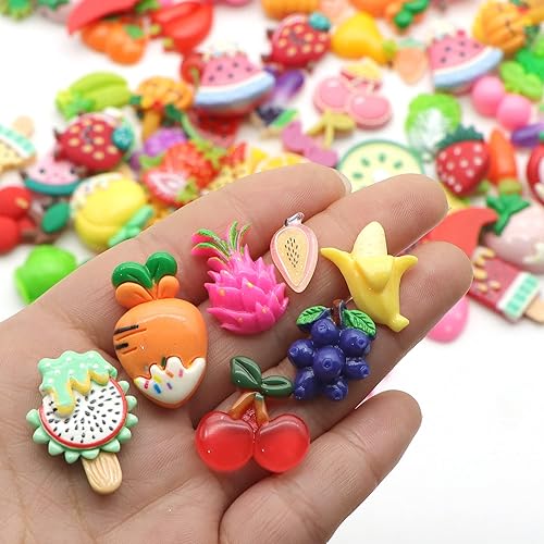 Miniatura 5 de David Angie 50 dijes de resina planar con parte trasera plana de Feliz Navidad, cabujones de resina de Papá Noel, suministros para hacer