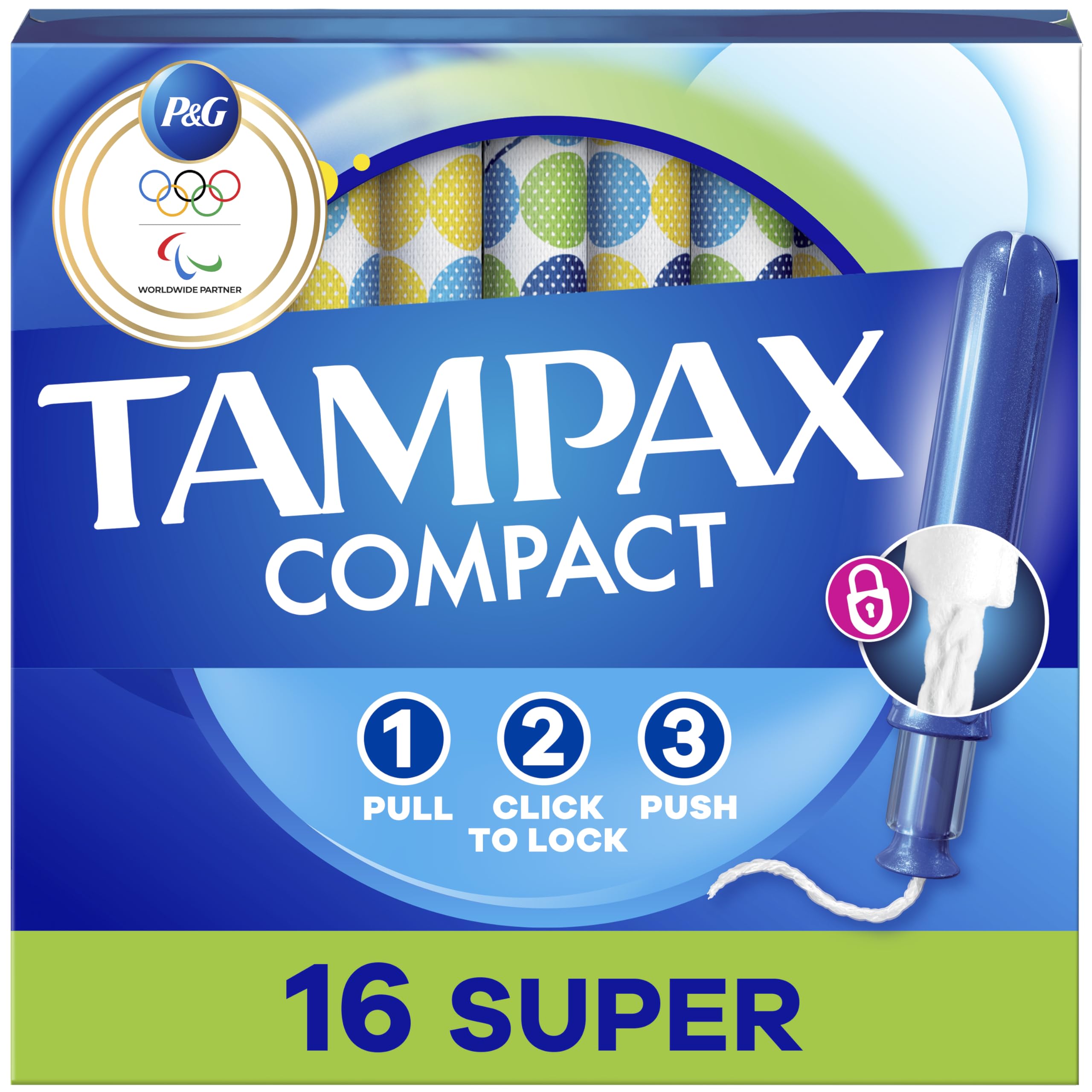 Pocket Pearl Plastic Applicator Tampons, Super Absorbency, 16 count