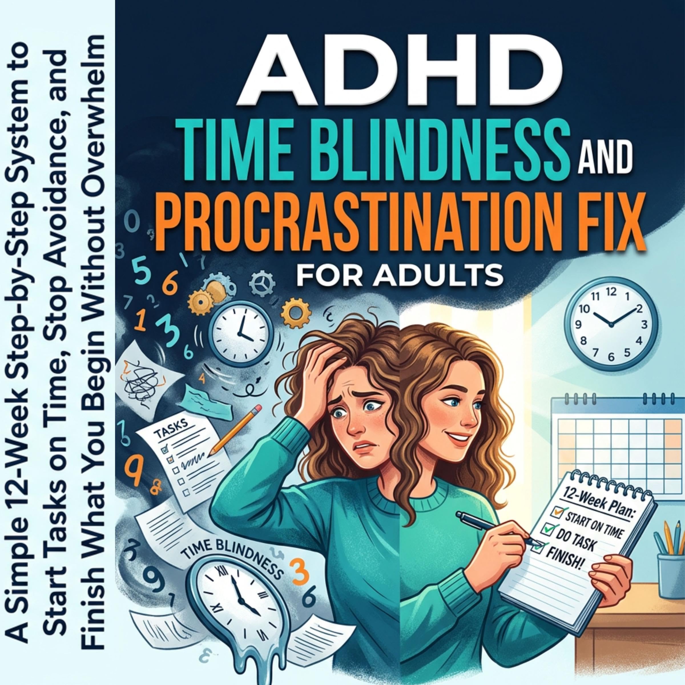 Cover art for ADHD Time Blindness and Procrastination Fix for Adults